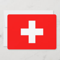 Invitations patriotiques avec Drapeau Suisse