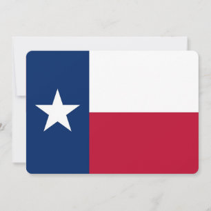 Invitations patriotiques avec le drapeau du Texas