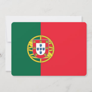 Invitations patriotiques avec le drapeau portugais