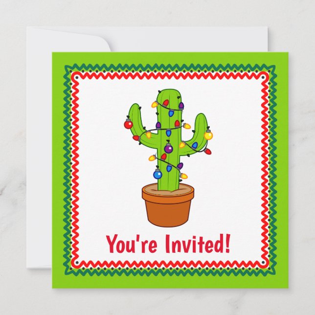 Invitations personnalisables de Holiday Fiesta (Devant)