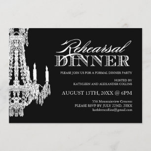 Invitations personnalisables en noir et blanc