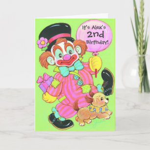 Invitations personnalisables pour clowns neutres