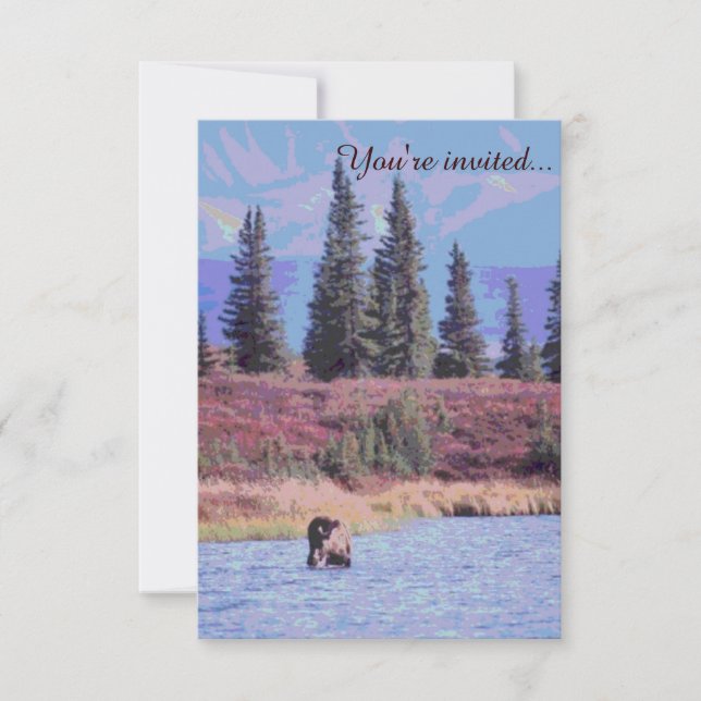 Invitations personnalisables rustiques de mariage (Devant)