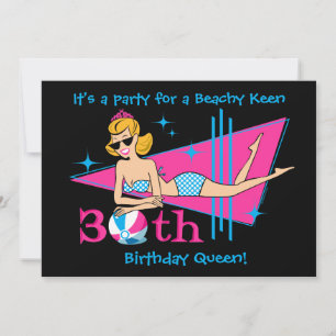 Invitations personnalisées à Beachy Keen 30e anniv