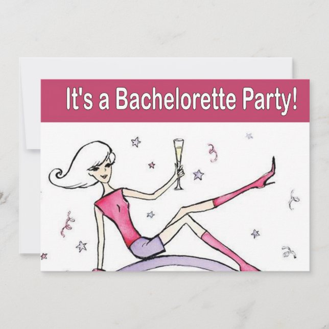 Invitations personnalisées à la Bachelorette Party (Devant)