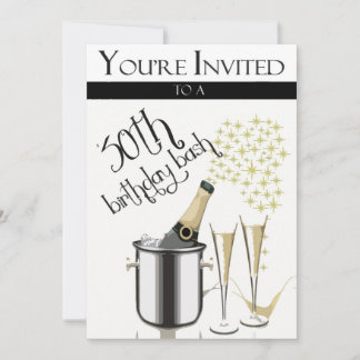 Invitations personnalisées à la fête du 30e annive