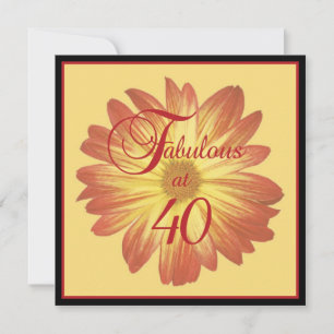 Invitations personnalisées à la fête du 40e annive