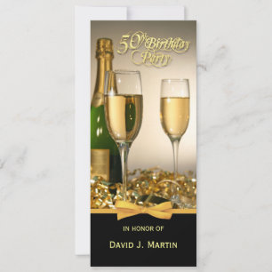 Invitations personnalisées à la fête du 50e annive