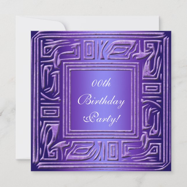 Invitations personnalisées de fête d'anniversaire (Devant)