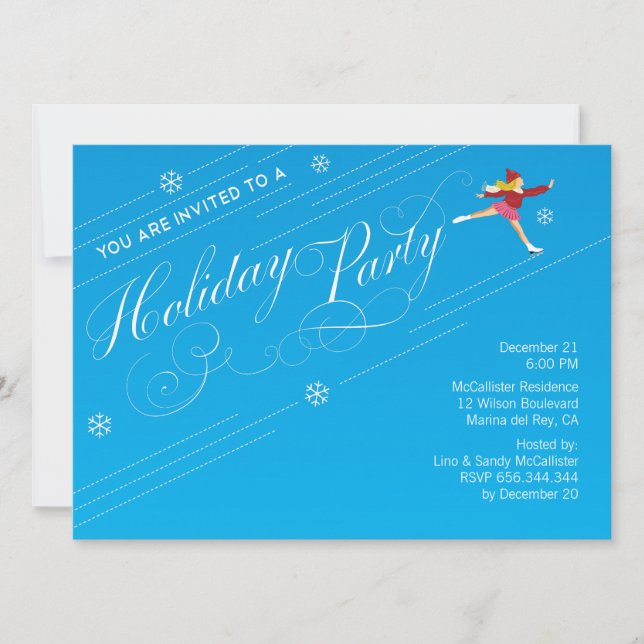 Invitations personnalisées de fêtes (Devant)