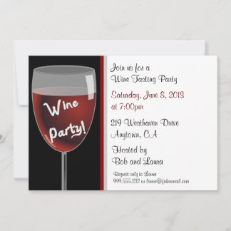 Invitations Personnalisées De La Fête Du Vin