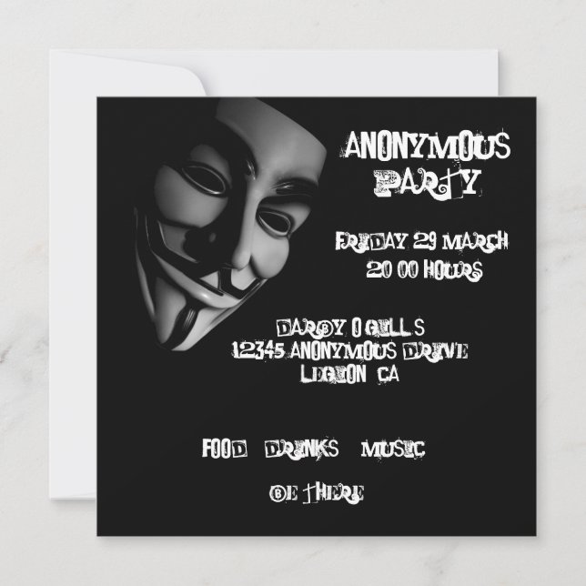 Invitations personnalisées de tiers anonymes (Devant)