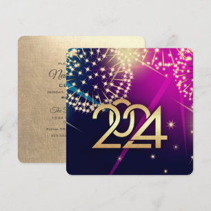 Invitations personnalisées du Nouvel An 2024