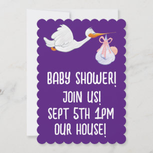 INVITATIONS PERSONNALISÉES MODERNES DE baby shower