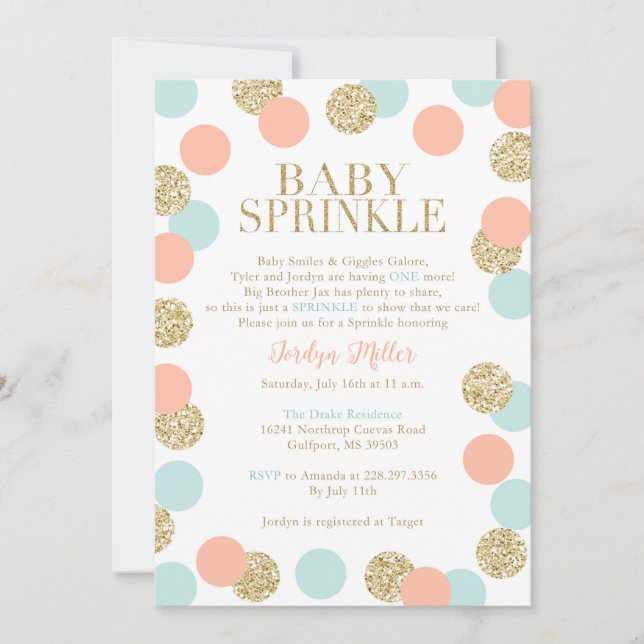 Invitations personnalisées pour Amanda (Devant)