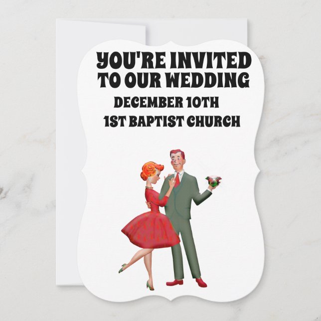 INVITATIONS PERSONNALISÉES SUR LE MARIAGE DE COUPL (Devant)