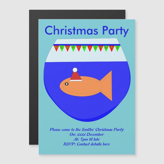 Invitations personnalisés de la fête de Noël (Devant / Derrière)