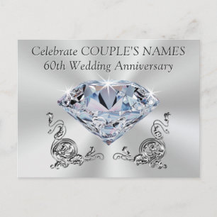 Invitations personnalisés du 60e anniversaire, VOT