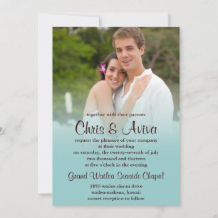 Invitations photo Blue Mist