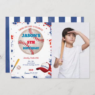 Invitations photo de baseball