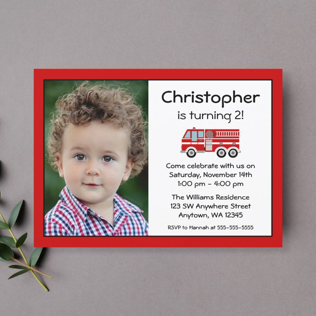 Invitations photo de la fête d'anniversaire du mot (Créateur téléchargé)