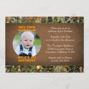 Invitations photo pour enfants d'anniversaire de C