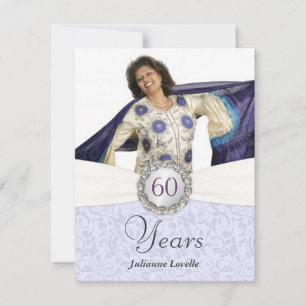 Invitations photo pour le 60e anniversaire - Damas