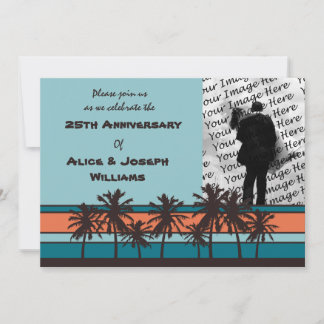 Invitations photo pour le Retro Beach Anniversary 