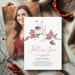 Invitations photo thème Fête des mariées d'automne
