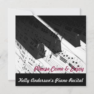 Invitations Piano-Connexes d'événement
