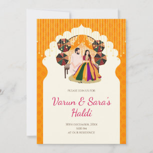 Invitations Pithi Invitations Haldi, invitation Ma