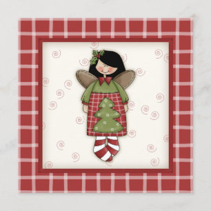 Invitations plaquées de fête de Noël d'amusement