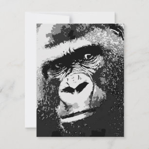 Invitations Pop Art Gorilla