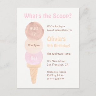 Invitations pour aquarelle de fête d'anniversaire