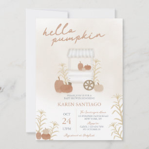 Invitations pour Baby Shower de Hello Pumpkin auto