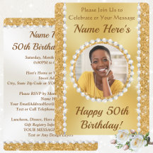 Invitations pour elle, 50e anniversaire de femme,