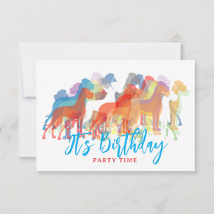 invitations pour fête d'anniversaire Grand Danois 