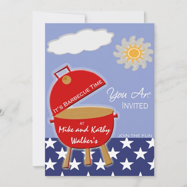 Invitations pour fêtes d'été (Devant)