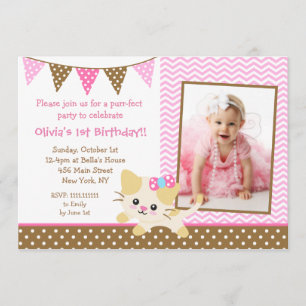 Invitations pour la fête d'anniversaire de Kitty C