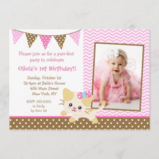 Invitations pour la fête d'anniversaire de Kitty C