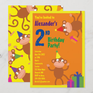 Invitations pour la fête d'anniversaire de l'anima