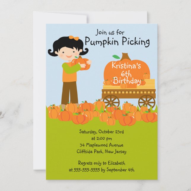 Invitations pour la fête d'anniversaire des Citrou (Devant)