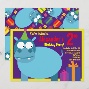 Invitations pour la fête d'anniversaire des enfant