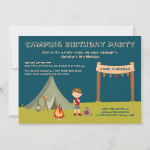 Invitations pour la fête d'anniversaire du garçon