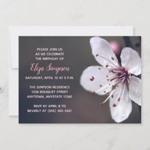 Invitations pour la fête d'anniversaire Spring Che