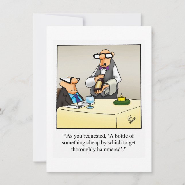 Invitations pour la fête de l'Humour du vin amusan (Devant)