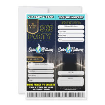 Invitations pour la fête de patinage VIP