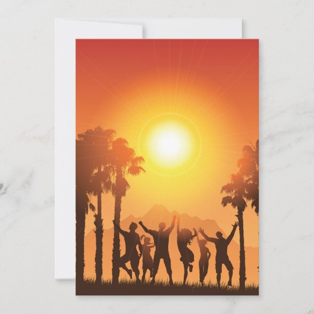 Invitations pour la fête d'été (Devant)