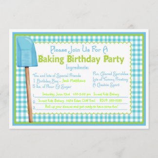 Invitations pour l'anniversaire de cuisine
