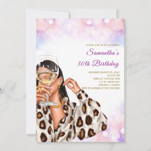 Invitations pour l'anniversaire de la femme Rainbo